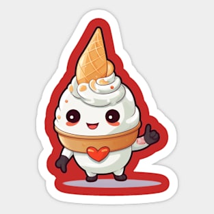 ice cream cute T-Shirt giril Designed Sticker